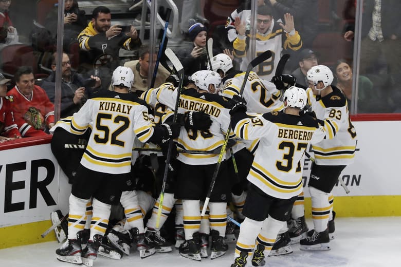Boston Bruins celebrate