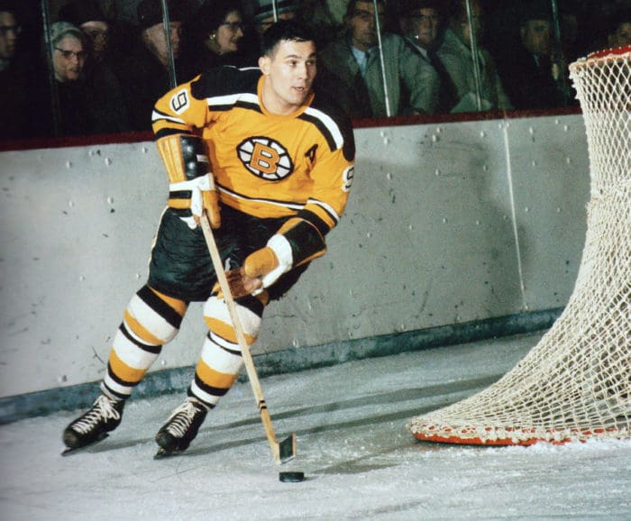 1973-74 Johnny Bucyk Game Worn Boston Bruins Jersey. Hockey