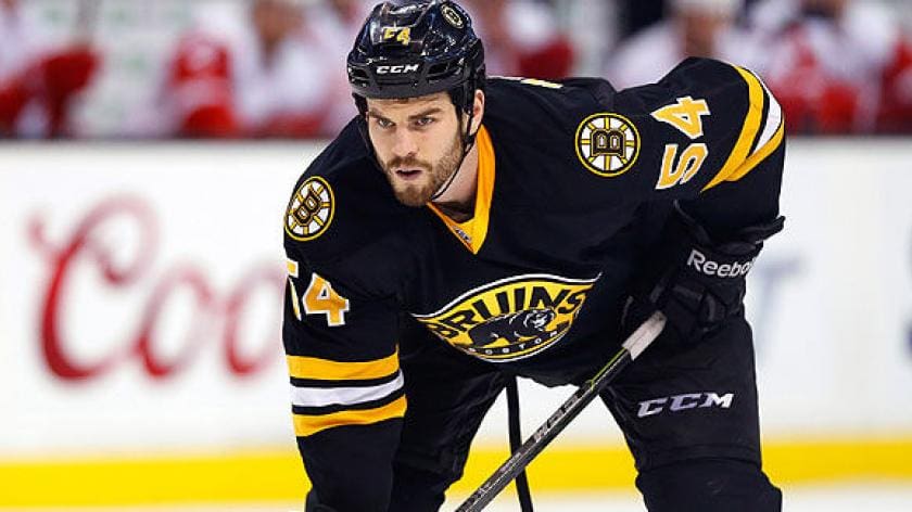 Adam McQuaid Boston Bruins signed Stanley Cup Champions hockey puck 