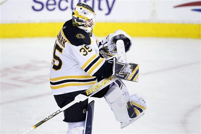 From head to toe, Linus Ullmark makes himself right at home in his new gear  - The Boston Globe