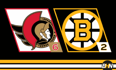 Bruins 2 vs. Senators 6