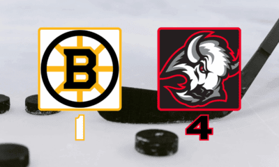 The Sabres defeated the Bruins 4-1 on December 27, 2025