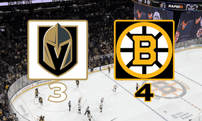 Golden Knights 3 @ Bruins 4 TD Garden Boston, MA January 22 2026