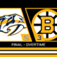 Bruins 3-2 Predators (OT) January 27, 2026