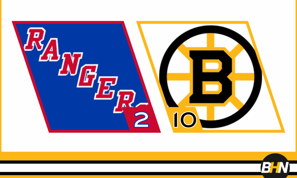 Rangers 2-10 Bruins Jan 10 2026