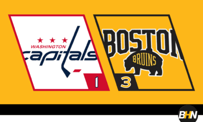 Bruins 3-1 Capitals March 7 2026 TD Garden