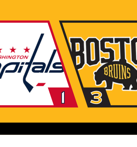 Bruins 3-1 Capitals March 7 2026 TD Garden